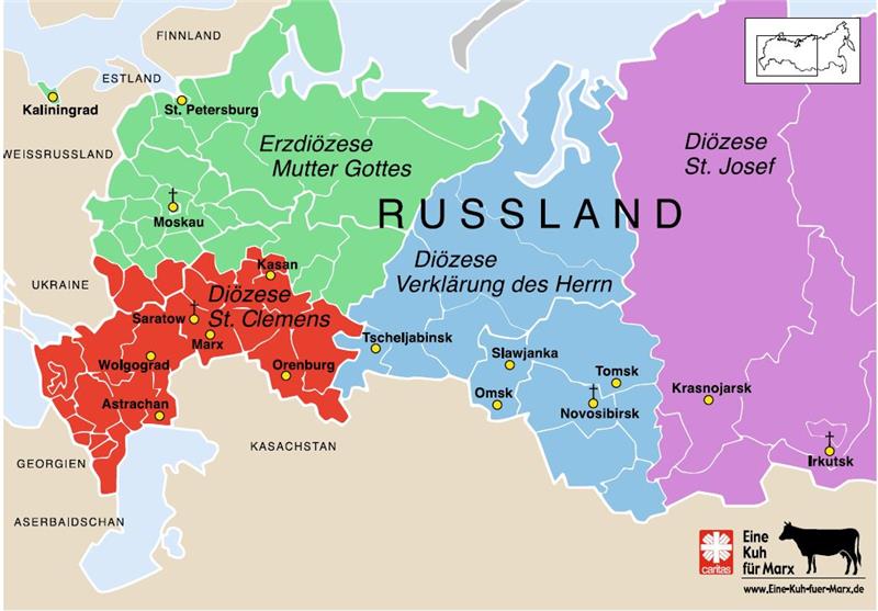 Karte Russland Karte Russland